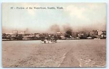 SEATTLE, WA Washington ~ Portion of the WATERFRONT ~ FERRY c1910s  Postcard picture