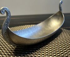 Vintage Viking Ship, Hand Made, Norwegian Pewter Table Decor picture