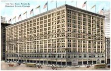 Vtg Postcard Chicago's Famous Department Store ~ The Fair Adams & Dearborn St picture