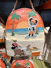 2024 Disney Parks Mickey & Minnie Summer At The Beach Loungefly Minni Backpack picture