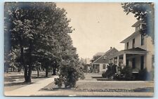 POSTCARD Pine Street South from Hickory Hinsdale Illinois RPPC Front Porches  picture