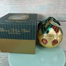 Waterford Holiday Heirloom 1998 Samuel Miller Ball Ornament with Box and Tag EUC picture