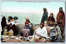 Alaska AK Postcard Alaska Indian Merchants A Familiar Sight c1910's Antique picture