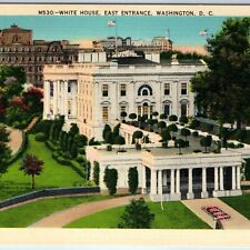 c1940s Washington DC District of Columbia MD White House East Wing Entrance A228 picture