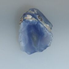 30ct ELLENSBURG TRUE BLUE AGATE ROUGH VERY RARE AAA Color #639 picture