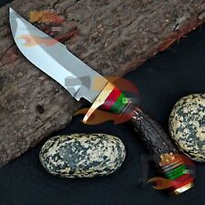 Custom 8''inch Handmade Stainless Steel Hunting Camping Knife | Stag Horn Grip picture
