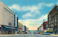 Columbus Avenue Looking North in Downtown Sandusky, Ohio OH vintage picture