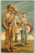 Postcard Confederate Infantry of the Civil War picture