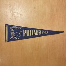 Vintage 1950s Philadelphia Phillies Baseball 5x15 Felt Pennant Flag picture