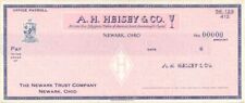 A.H. Heisey and Co. - American Bank Note Company Specimen Checks - American Bank picture