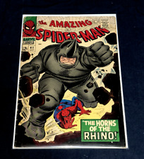 AMAZING SPIDER-MAN #41 MARVEL COMICS 1966 LOW GRADE 1ST APPEARANCE RHINO picture
