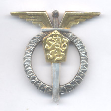 CZECHOSLOVAKIA Air Force 1st Class pilot wings badge, vintage picture