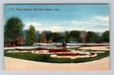 Denver CO-Colorado, Flower Garden, City Park Vintage Souvenir Postcard picture
