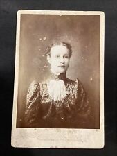 1870-1890’s Cabinet Card Photo Weidenthal Photo Co Ontario St Cleveland Oh Lady picture