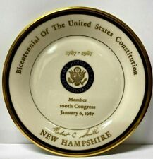 Vintage 1987 Robert C. Smith 100th Congress Lenox Limited Edition Plate Politics picture