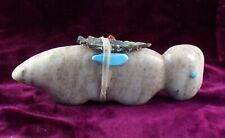 Large Old Style Zuni Coyote Fetish by Lorandina Sheche - Alabaster Stone picture