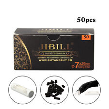 JIBILL Smoking Pipe Filters 7mm Activated Carbon Tobacco Pipe Filter Total 50pcs picture
