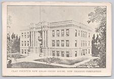 Vtg Post Card Clay County's New $100,000 Court House Nearing Completion H311 picture
