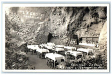 c1930's Restaurant La Gruta Piramides De Teotihuacan Mexico RPPC Photo Postcard picture