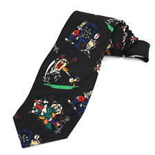VTG 1995 Looney Tunes TAZ Football Tie Warner Bros Sports Father's Day Dad Gift picture