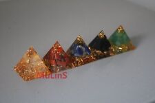 Resin Pyramid with Crystals - Sparkling Decor for Modern Mystics picture