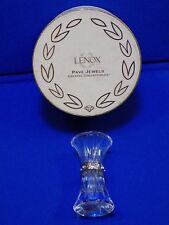Lenox Pave Jewels Crystal Collectibles Mini Trumpet Posy Vase Diamonds silver  picture