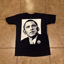 VINTAGE Barack Obama 2008 Obey Propaganda Black T Shirt Size-M picture