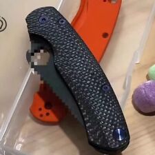 1 Pair Custom Made Full 3K Carbon Fibers Handle  Scales for Spyderco C81 Para 2 picture