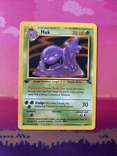 Pokemon Card Muk Fossil 1st Edition Rare 28/62 Near Mint Condition picture