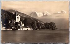 Oberhofen Eiger Monch u. Jungfrau Switzerland Mountains In Distance Postcard picture