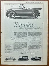 1918 TEMPLAR MOTORS Print Ad - Touring Roadster - Sportelle - Sedan - Superfine picture