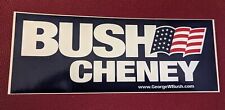 BUSH CHENEY Campaign Bumper Sticker - 2000 - Mint Condition picture