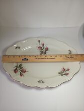 Lot Of 3  Vintage Rosenthal Moss Rose Pompadour China Platters And Serving Bowl  picture