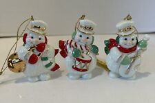 Lenox Snowman musician Christmas Ornaments picture