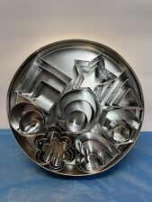 Miniature Cookie Cutters.  Metal. 24 Pieces. Tin Box. picture