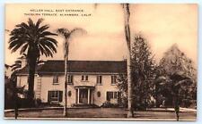 ALHAMBRA California CA~ Keller Hall THOBURN TERRACE East Entrance 1940s Postcard picture