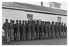 AFRICAN AMERICAN BLACK CIVIL WAR UNION SOLDIERS REGIMENT 1864 4X6 PHOTO picture