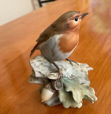 Tay Bird hand-painted Italian porcelain: English Robin picture