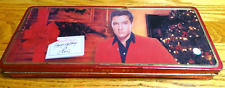 Elvis Presley Russell Stover Candies Happy Holidays Christmas Tin-empty Good picture