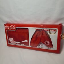 Coca-Cola Official Surf Club Vintage 1988 Wallet And Coin Purse Keychain picture