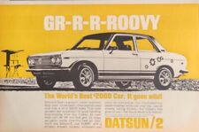 1969 Datsun Groovin Movin Machine Groovy Flower Power Car Auto Print Ad 52 picture
