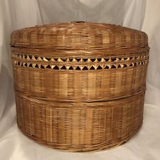 Large Double Decker Basket with Lid picture