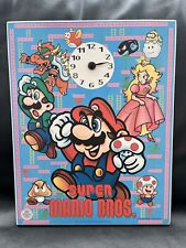Rare Vintage 1992 Super Mario Bros Clock Licensed Nintendo Sign Vibrant Colors picture