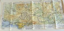 Vintage LOS ANGELES LOCAL AERONAUTICAL CHART, MAP 1968 23” X 48” picture