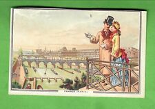 c. 1880 TRADING CARD - CITY SCENE - PARIS FRANCE 3