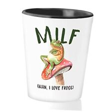 Love Card Shot Glass 1.5Oz -: Man, I Love Frogs - Froggy Chair Green 1.5oz MILF picture
