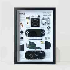 A3 Framed PSP3000 Disassembled Playstation Wall Art Unique Gift for Game Lovers picture