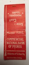 Matchbook Cover - IL Peoria - Commercial National Bank of Peoria picture