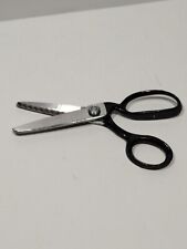 Vintage Clauss Pinking Shears Serrated Zigzag Fabric Sewing Scissors No 4 USA picture