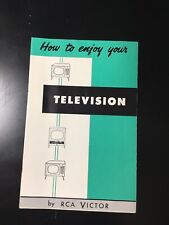 How To Enjoy Your Television By RCA Victor 10 Pages Circa 1955 Great Shape picture